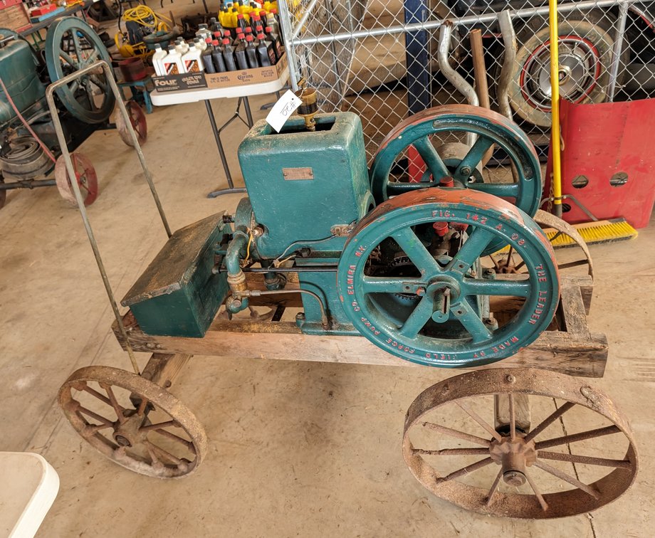 Leader Fig. 142 A, 08 Hit and Miss Engine by Field Force Pump Co. Elmira NY