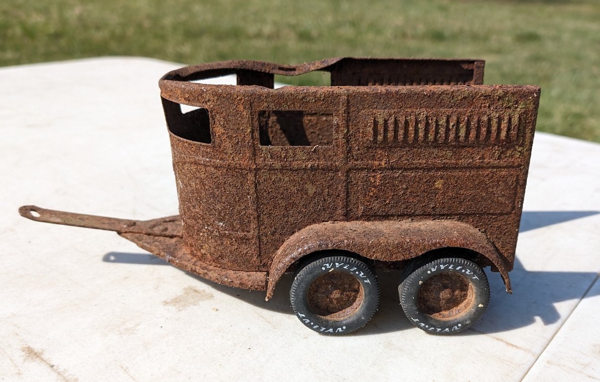 Metal Toy Horse Trailer