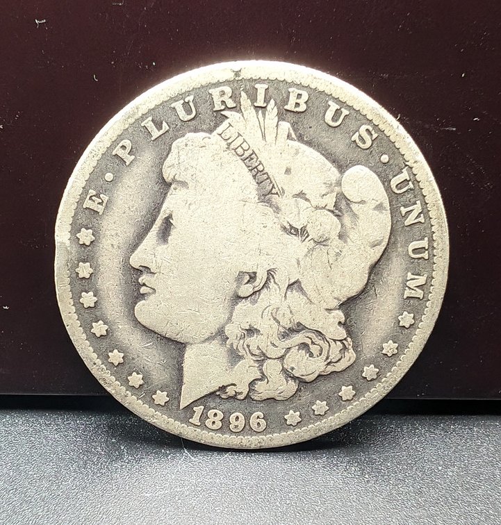 1896-O Morgan Silver Dollar