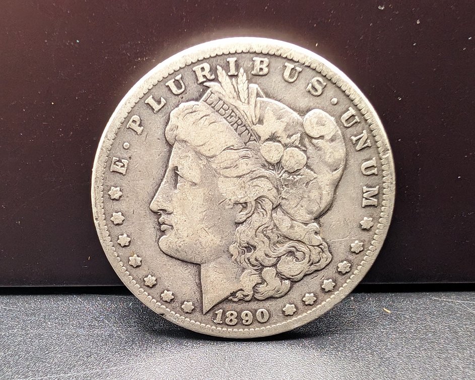 1890-CC Morgan Silver Dollar