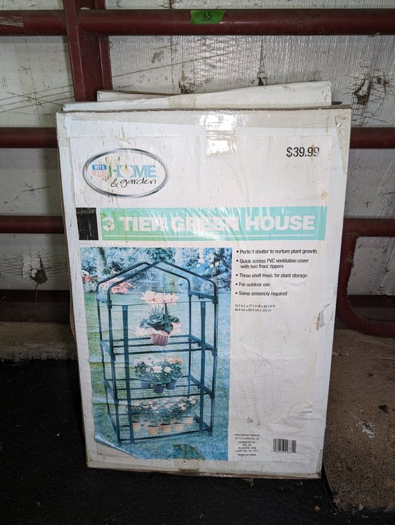 (3) Metal Greenhouse Structures (3 Tier) NIB