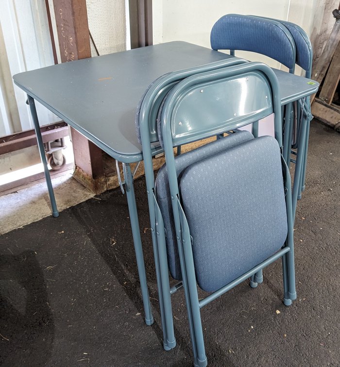 Folding Card Table & 4 Chairs