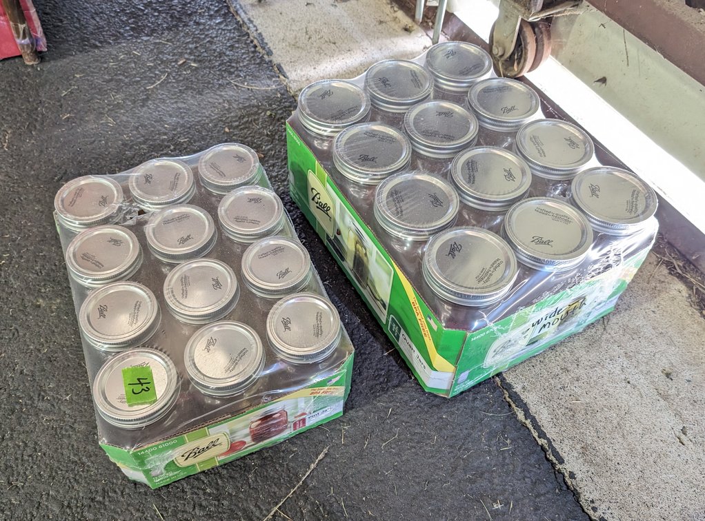 (12) Qt Ball Jars & (12) Pint Ball Jars NEW