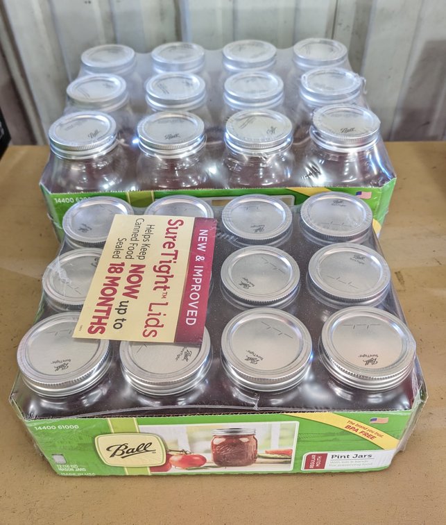 (12) Qt Ball Jars & (12) Pint Ball Jars NEW