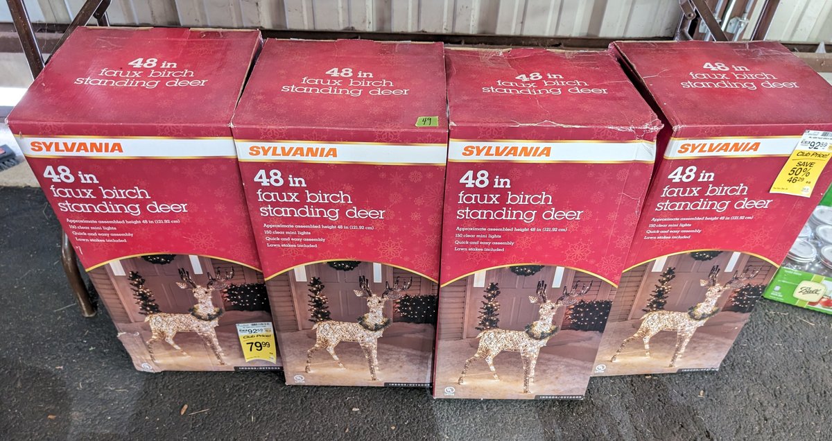 (4) Standing Deer - 48" tall