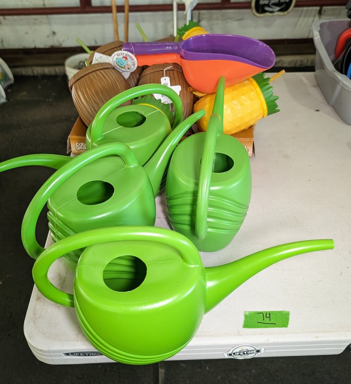 (8) New Drink Holders, (2) Sand Shovels, (4) Watering Cans