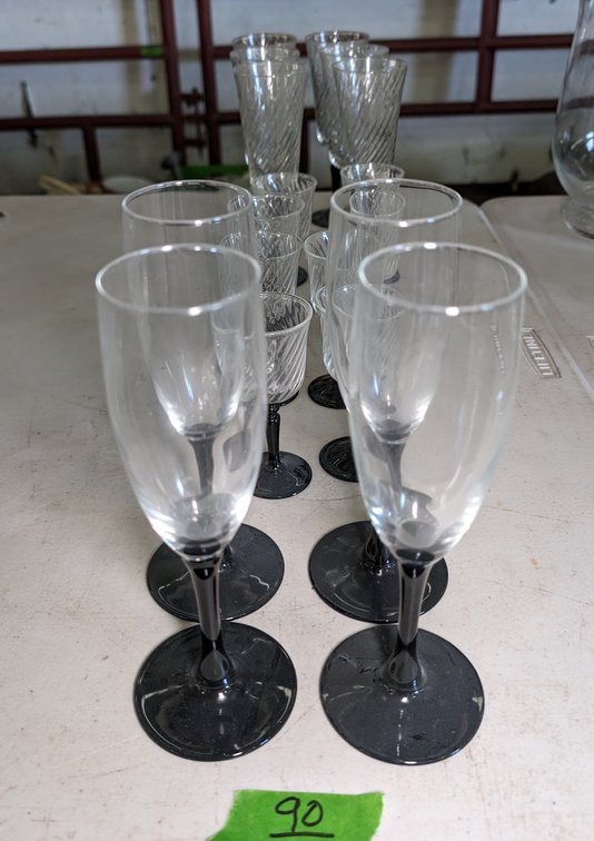 Decanter, Mikasa Glasses, Cordials & Flutes