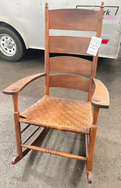 Lloyd Curtis Post Civil War Arm Rocker