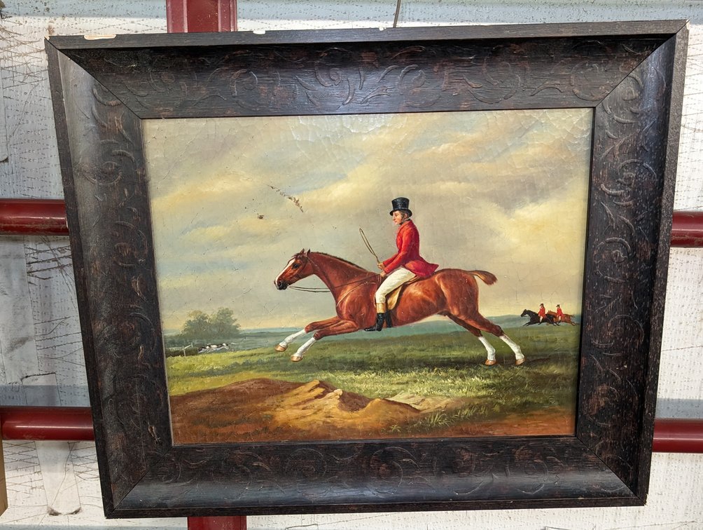 Framed Hunter Rider Art Print