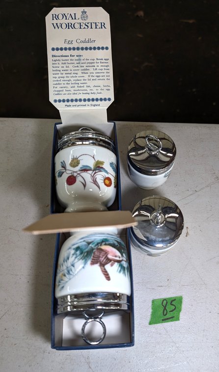 (4) Royal Worcester Egg Coddlers