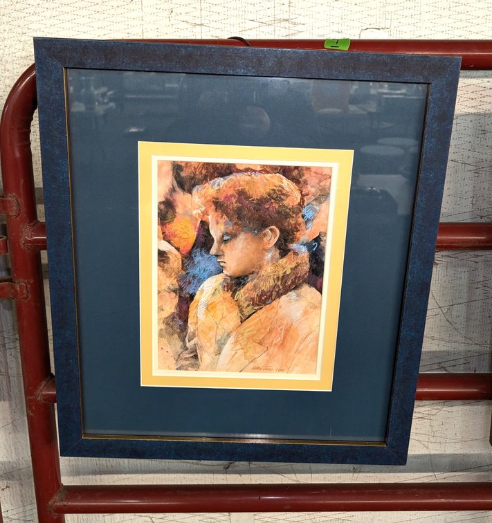 Composite Framed Girl Art Print
