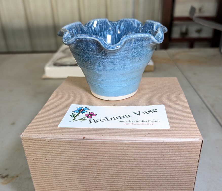 Ikebana Flower Stem Vase New In Box