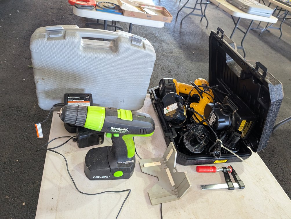 Dewalt Drill, Kawasaki Drill & Charger