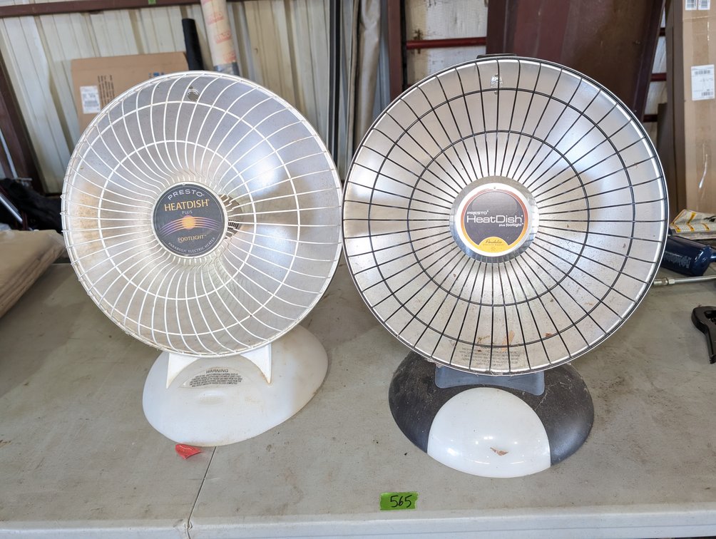 (2) Presto Electric Heat Lamps