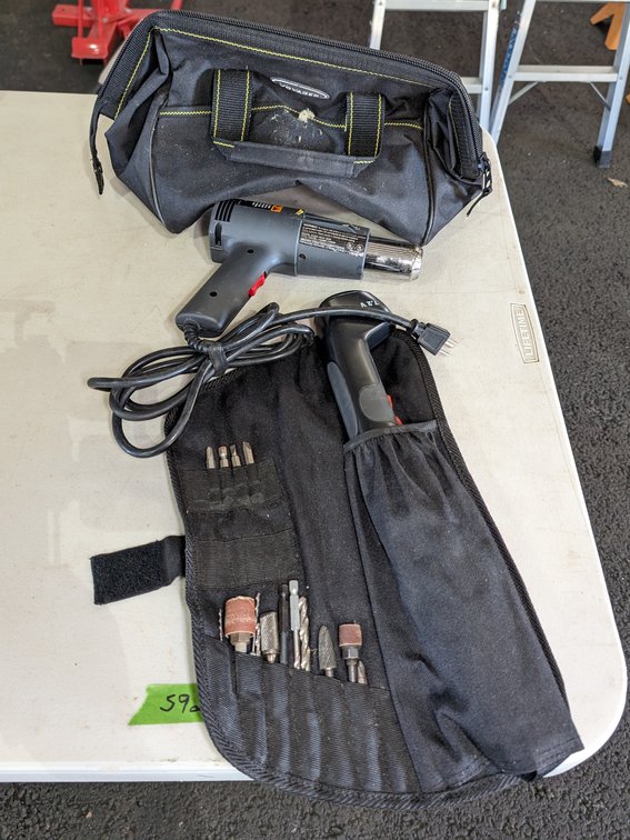 Craftsman Screwdriver, Chicago Heat Gun & Tool Bag