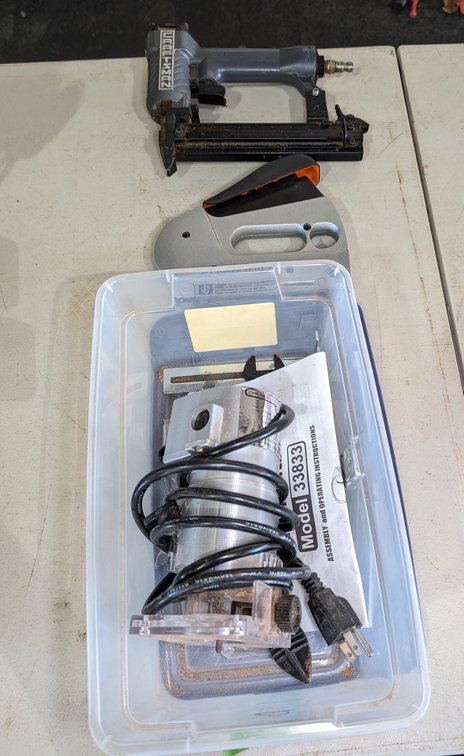 Chicago Trim Router, Powershot Stapler & Craftsman Brad Nailer