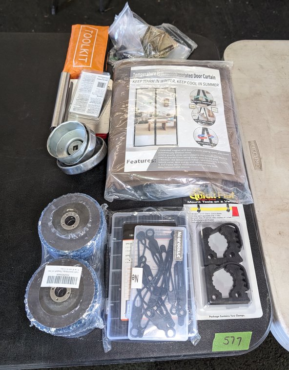 Insulated Door Curtain, Tubing Kit, Stripper Grinder Heads, Wrenches