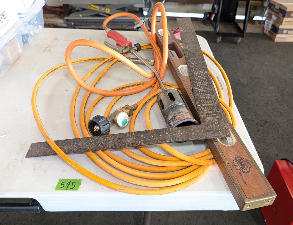 2 Ft Level, Square & Gas Weed Torch Head
