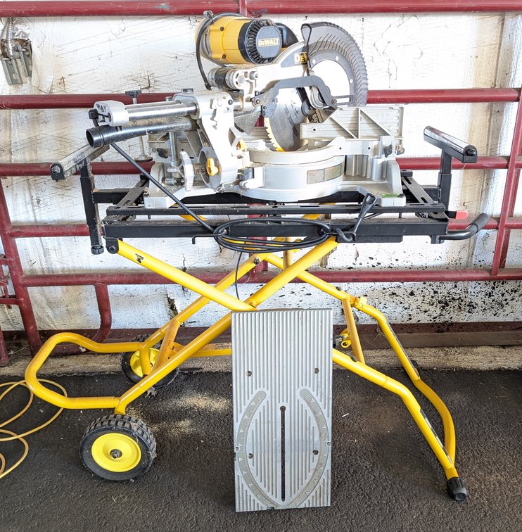 Dewalt 12" Double Bevel Miter Saw on Stand