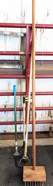 (2) Grabbers, Aerator, Weeder