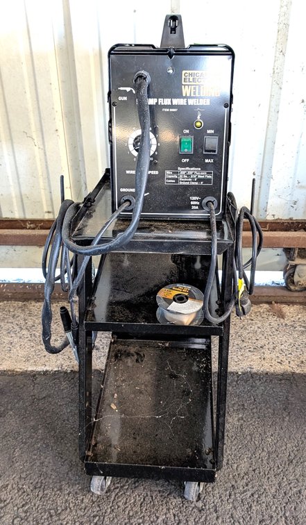 Chicago Electric 90 Amp Wire Welder on Cart