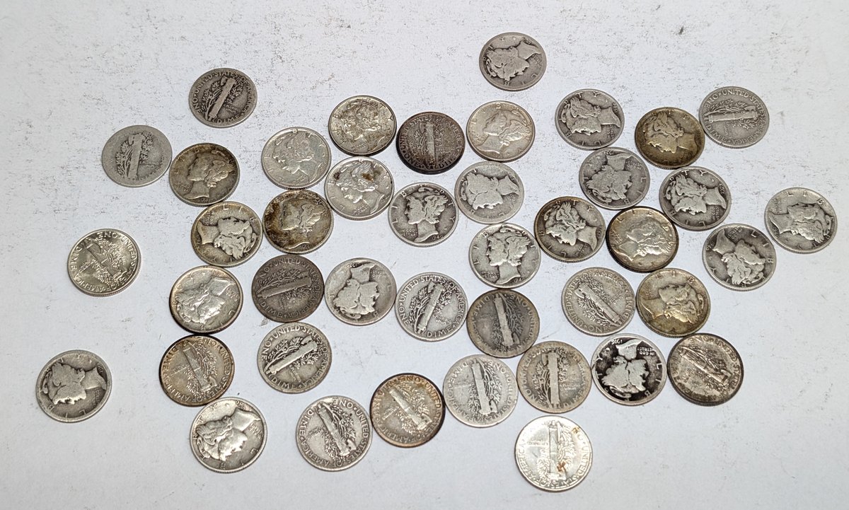$4.20 Face Value Mercury Dimes