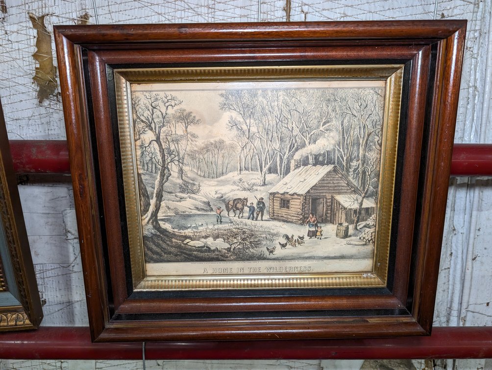 Deep Well Frame Currier & Ives Print