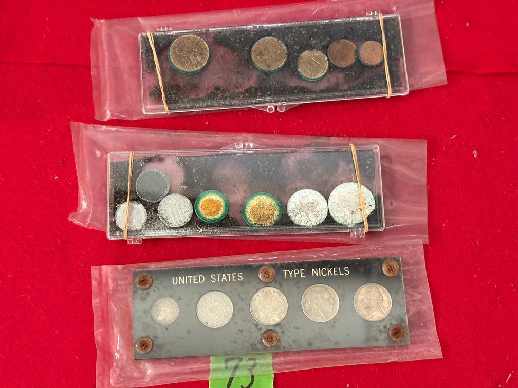 United States Type Nickels and Misc Foriegn Coins