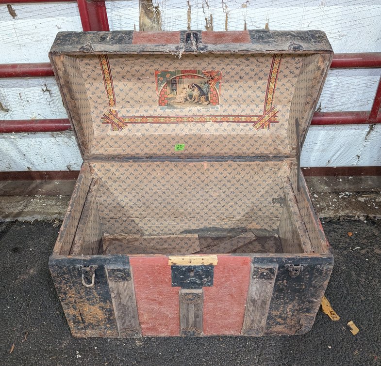 Old Dome Top Trunk Chest 