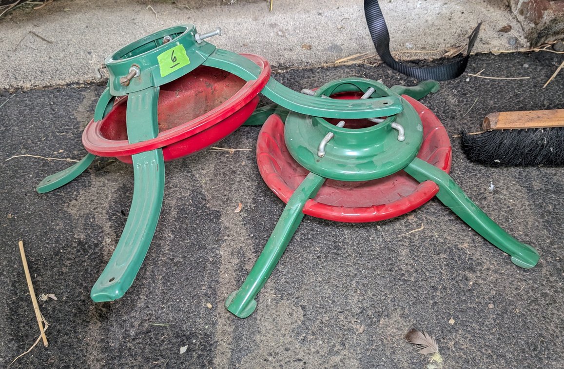 (2) Christmas Tree Stands