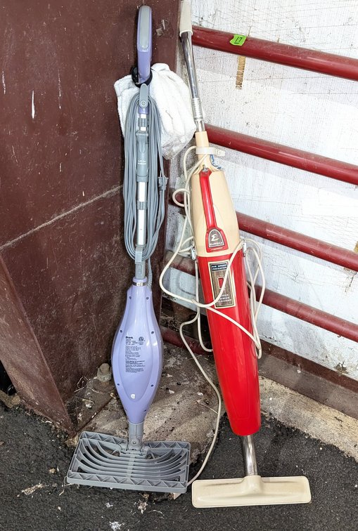 (2) Vacuum Cleaners Eureka Super Power & Shark Steam Mop