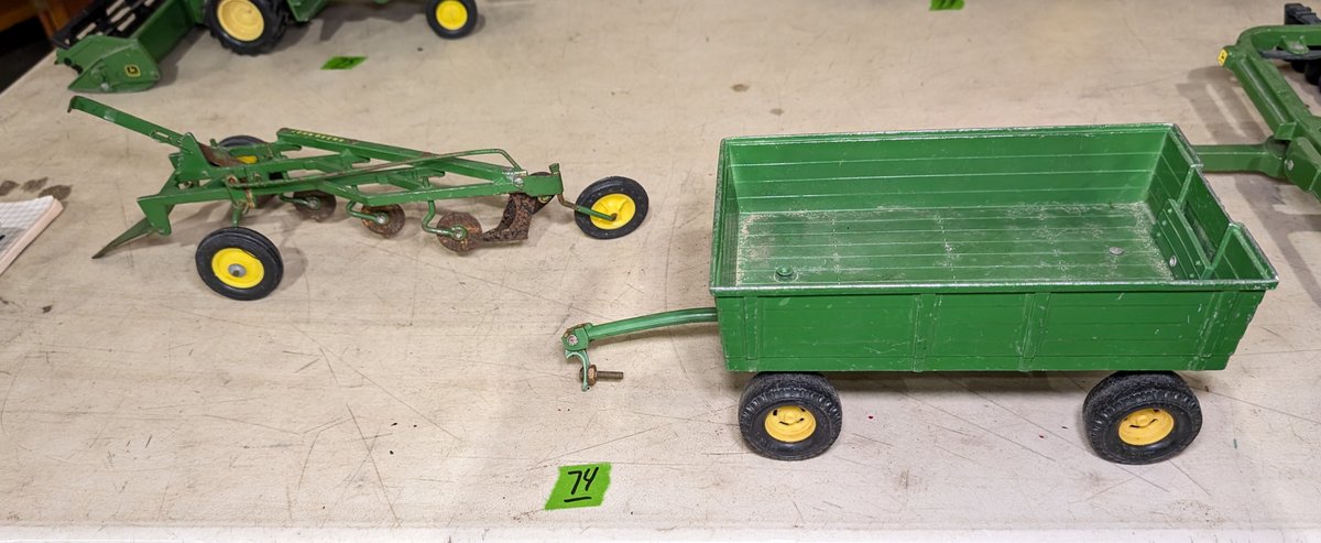 John Deere Barge Wagon & Plow
