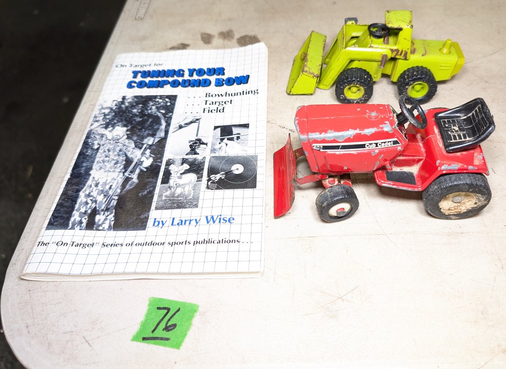 (2) Toy Front End Loader & Cub Cadet Mower Tractors