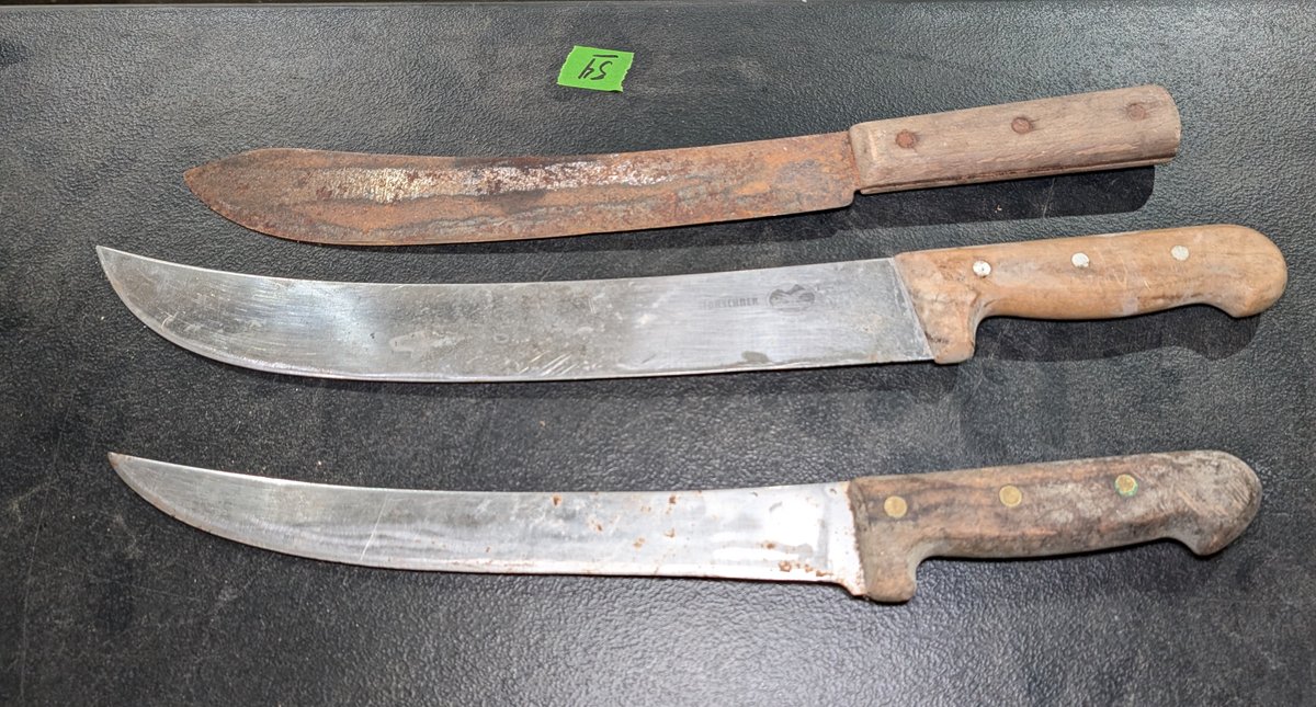 (3) Butcher Knives