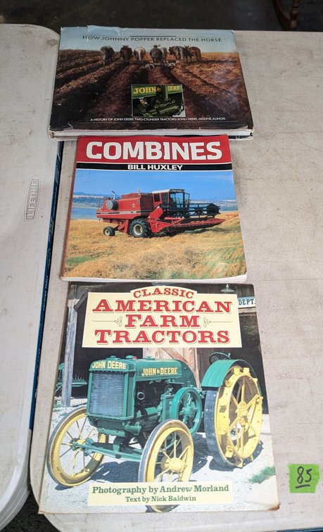 (3) Books: Horse, Combines & Farm Tractors