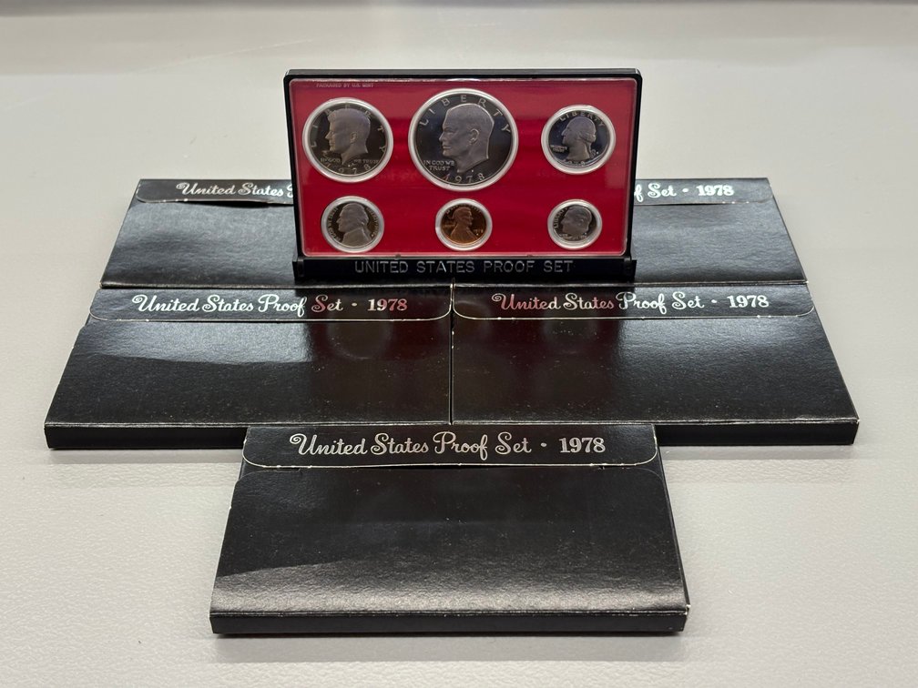 (5) 1978 US Proof Sets