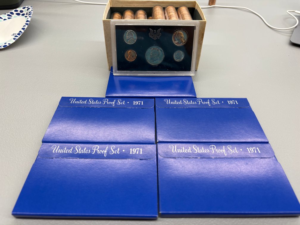 (5) 1971 US Proof Sets