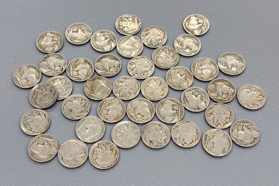 (40) 1930's Buffalo Nickels