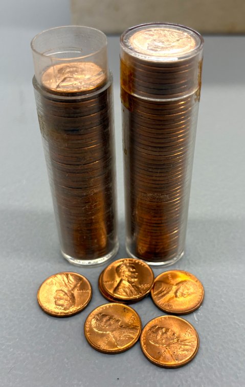 1950s-D Wheat Pennies