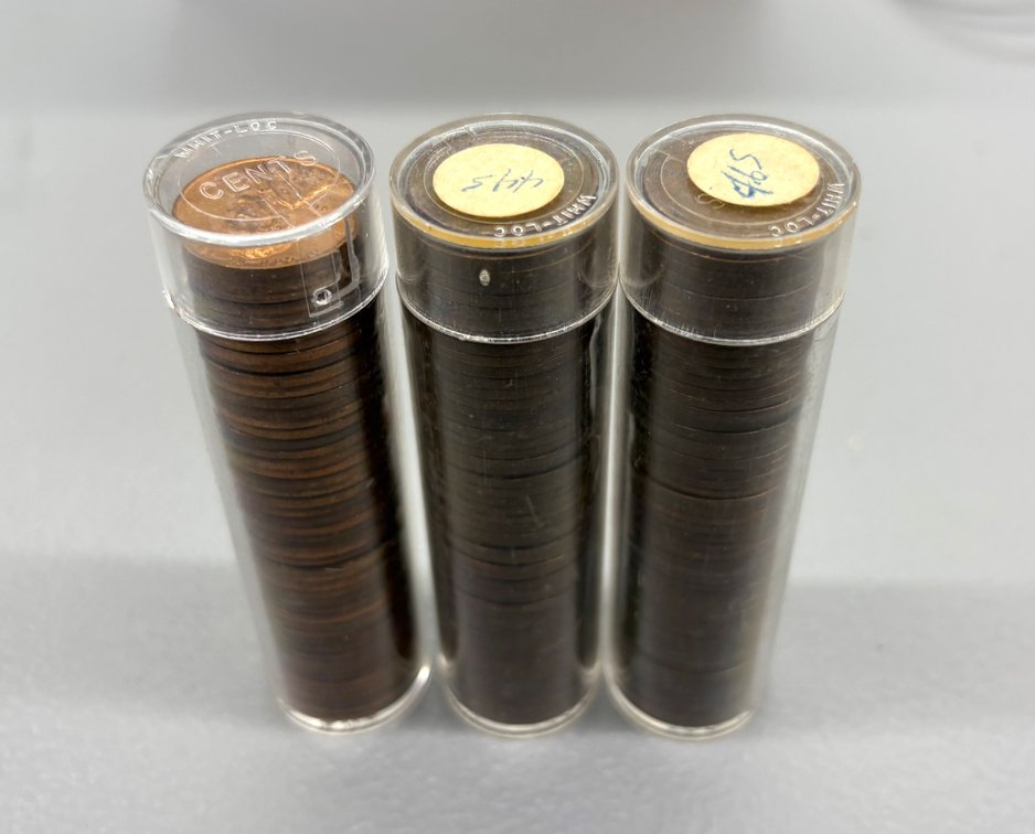 Large Lot of Mostly 1940s Wheat Pennies
