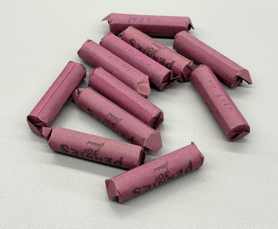 (11) Rolls of Wheat Pennies