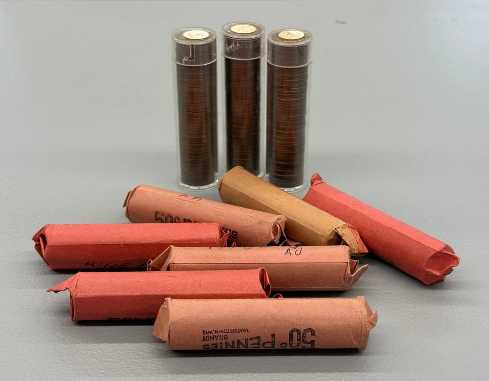 (10) Rolls of Wheat Pennies