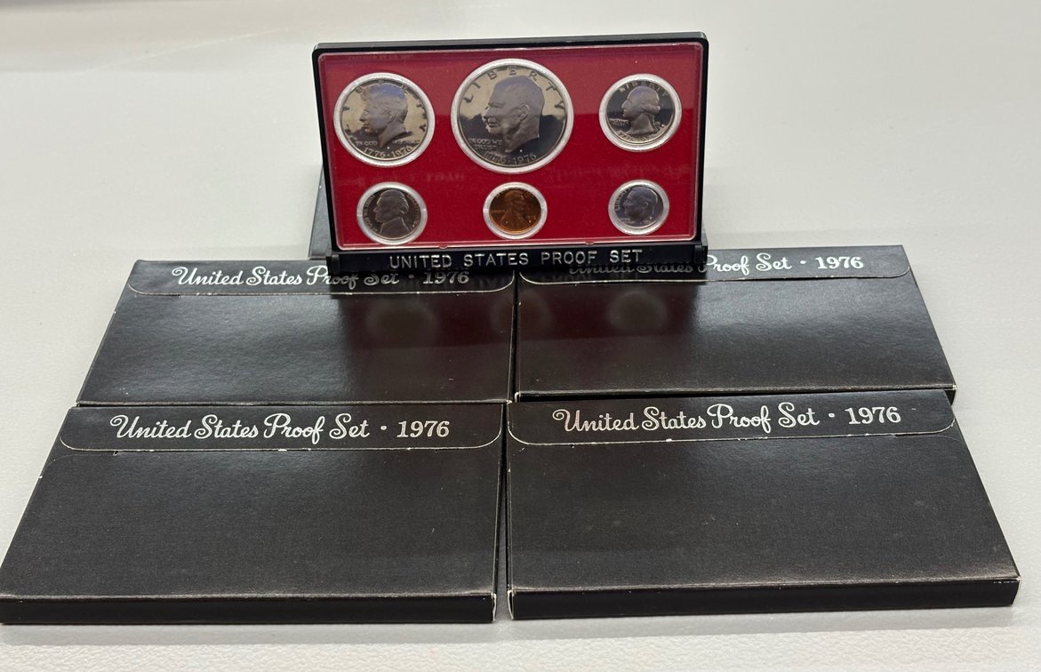 (5) 1976 US Proof Sets
