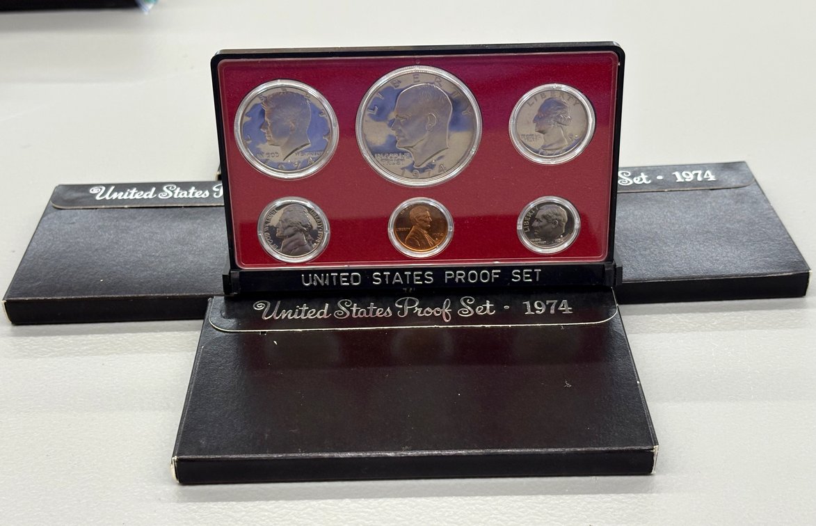 (4) 1974 US Proof Sets