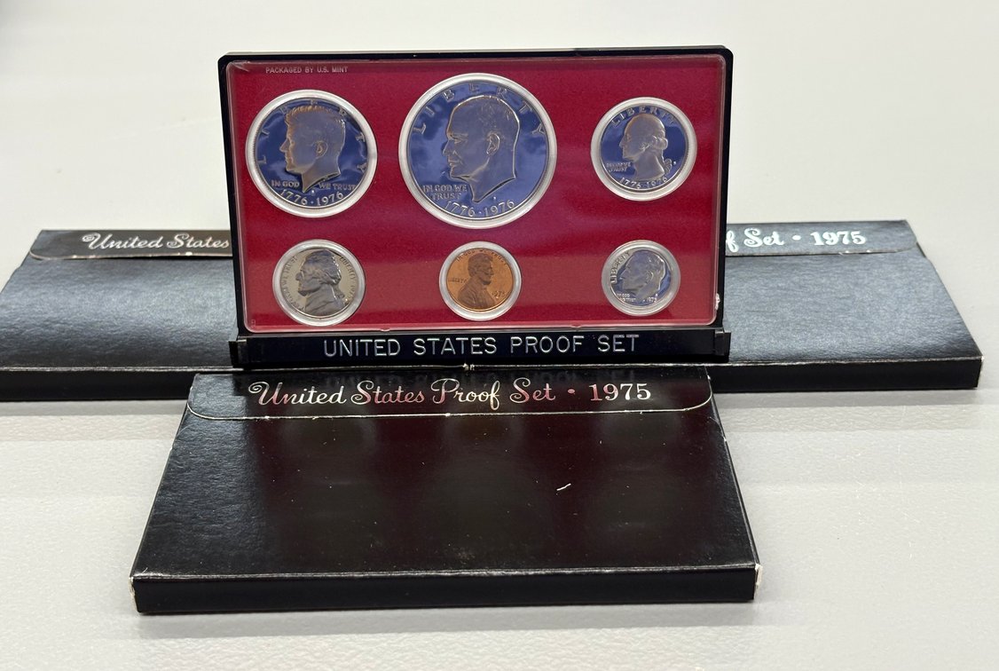 (4) 1975 US Proof Sets