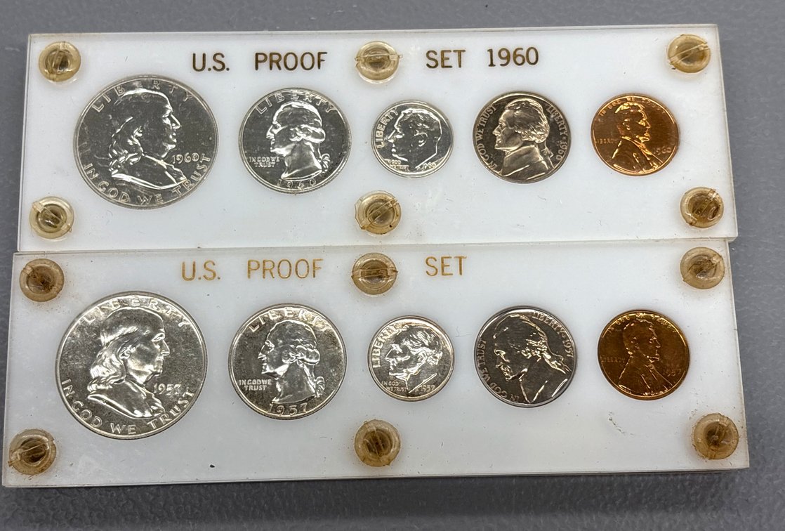 1957 & 1960 US Proof Sets