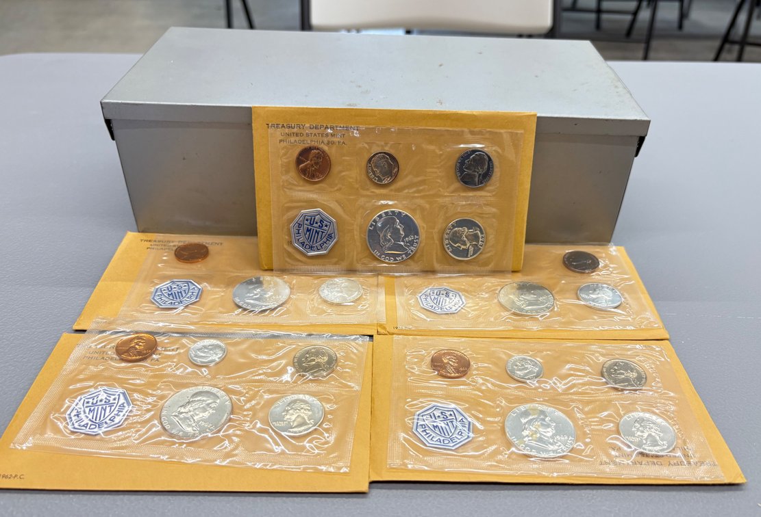 (5) 1962-P.C U.S Mint Proof Sets