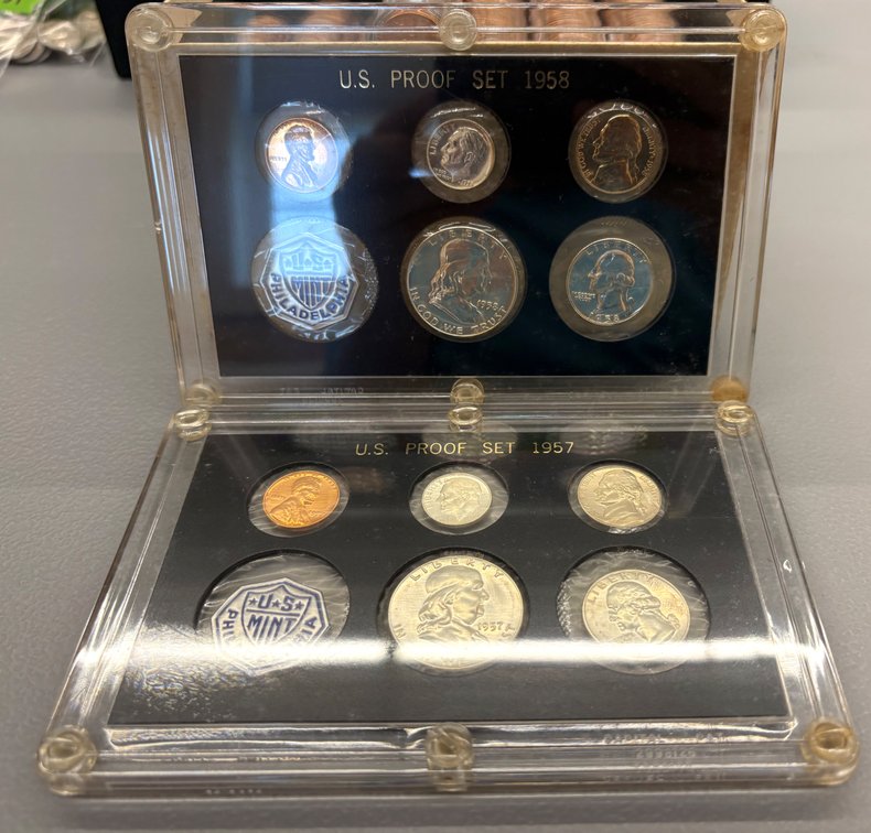 1957 & 1958 US Proof Sets