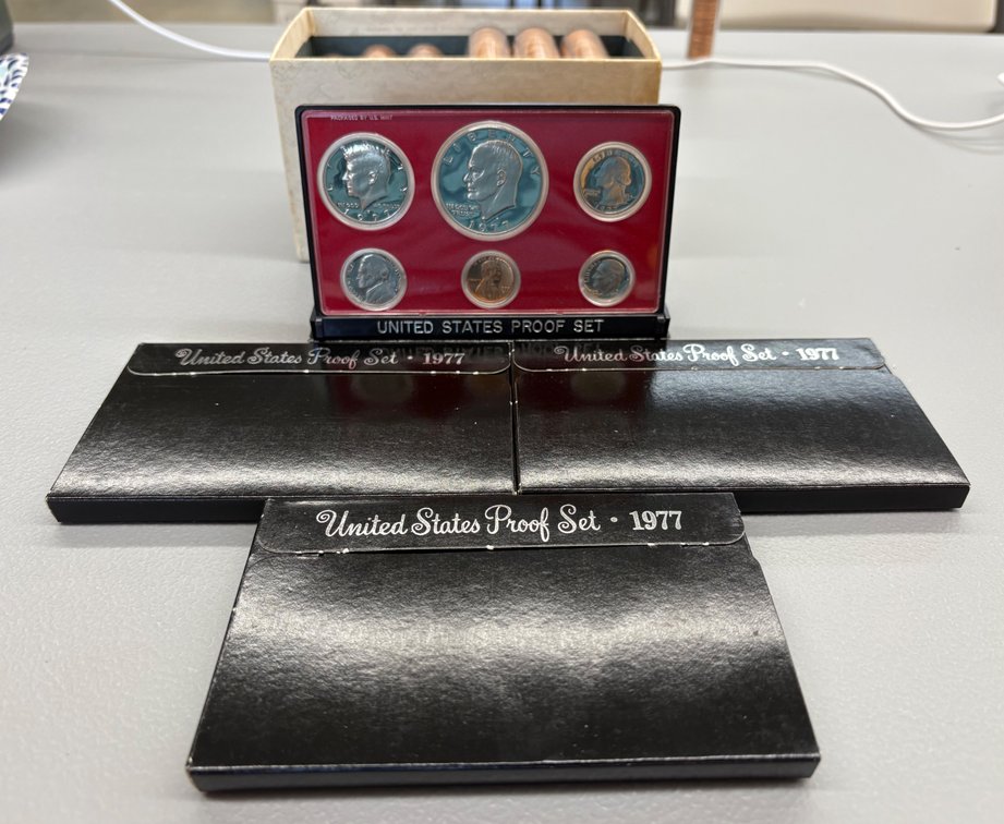(4) 1977 US Proof Set