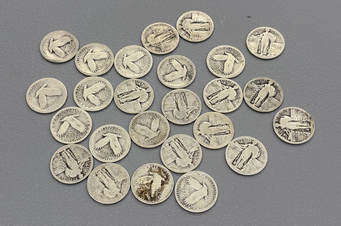 (25) Standing Liberty Quarters